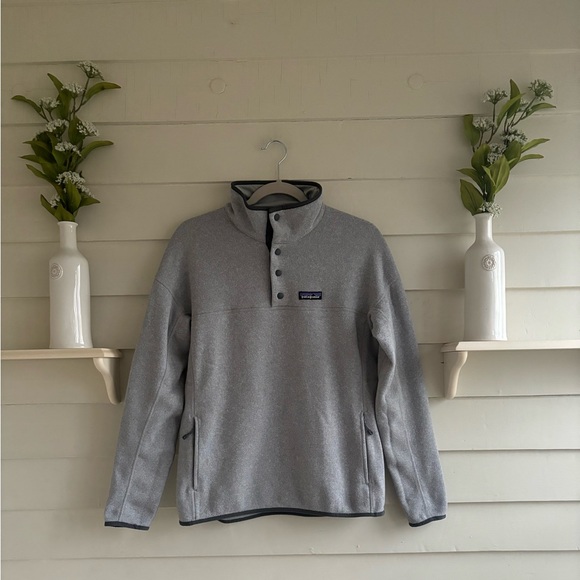 Patagonia Snap Button Better Sweater Gray Women’s Size Large - Picture 2 of 15